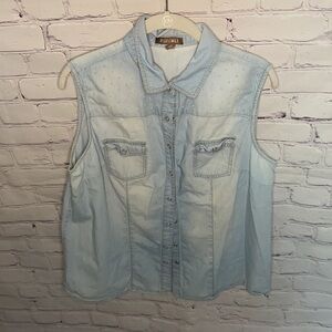 𝅺roz & Ali | Button down tank | size XL